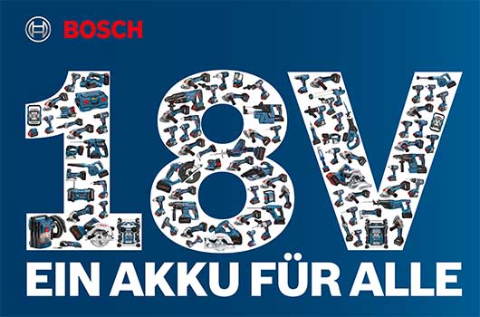 Logo 18V - Ein Akku für Alle - Bosch