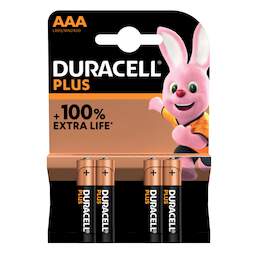 1278841 - Alkali Batterie AAA Plus 4er- Pack MN2400BPLUS-B4NEU