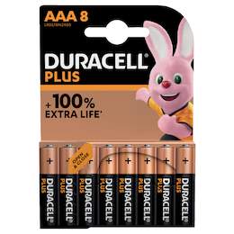 1278842 - Alkali Batterie AAA Plus 8er- Pack MN2400BPLUS-B8NEU