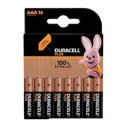 1278844 - Alkali Batterie AAA Plus 16er- Pack MN2400BPLUS-B16NEU