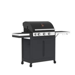 1281253 - Gasgrill Stella 3201 schwarz mit Schränken 174x59x119cm
