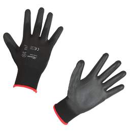 1298066 - PU-Handschuh Gnitter black Feinstrick