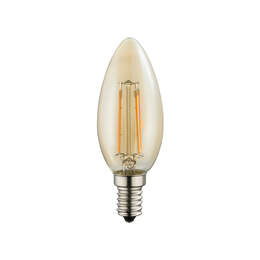 1306918 - LED-Birne E14 4W 350lm Fila Glas amber 2200 K