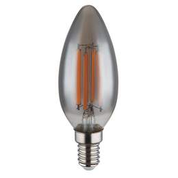 1306919 - LED-Birne E14 6W 380lm Fila Glas rauchfarben 1800K