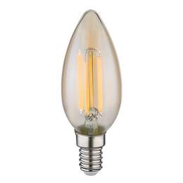 1306921 - LED-Birne E14 6W 700lm Fila Glas amber 3000K