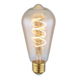 1306860 - LED-Kolben E27 4W 200lm Fila Glas amber 2000K dimmbar