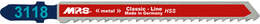 1304822 - Stichsägeblatt HSS für Metall Länge 100/75mm