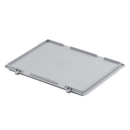 1316545 - Scharnierdeckel Kunststoffb. grau 400x300mm