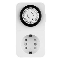 1316871 - Zeitschaltuhr mechanisch mit Combini-Stecksystem weiß