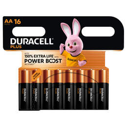 1317488 - Alkali Batterie AA 16er-Pack Plus Power Boost MN1500 Mignon