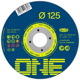 1322534 - Trennscheibe ONE 100 Stk./Eimer 125x1x22,23mm