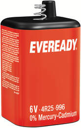 1320931 - Zink-Kohle 4R25 Spezialblock Eveready SHD 11 Ah 6V