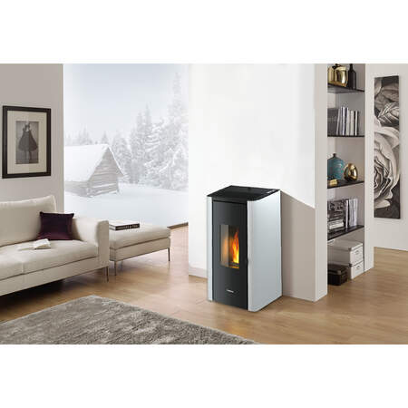 1325324 - Pelletofen Idigo Evo 7 wei&szlig;.