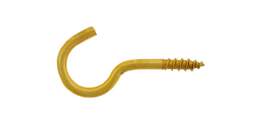 1124676 - Schraubhaken gebogen messing