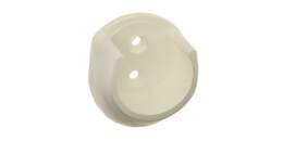 1131936 - Wandscheibe wei&szlig; 25mm Kunststoff,2Stk.
