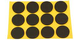 1260829 - Anti-Rutsch-Pad EPDM 20mm 2,5mm schwarz selbstkl.,15Stk.