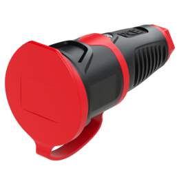 1327800 - Gummi-Kupplung Taurus2 DB nat  IP54 (schwarz/rot)