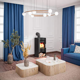 1318475 - Kaminofen Rosenheim easy 297.15 Stahl tiefschwarz