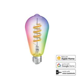 1328693 - WLAN-LED-Kolben, E27, Fila Matter Retro RGBW dimmbar App