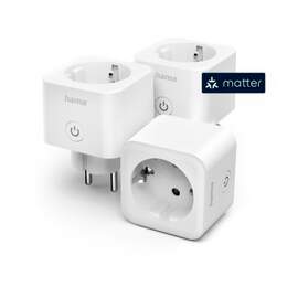 1328704 - WLAN-Steckdose, Matter, 3.680W Sprach-/Appgesteuert, 3er-Pack