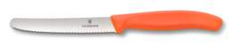 1331432 - Tomaten-u.Tafelmesser 11cm Wellen orange Swiss Classic