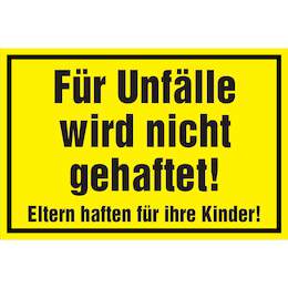 1177455 - Hinweisschild 300x200mm F.Unfälle wird nicht geh.1Stk.