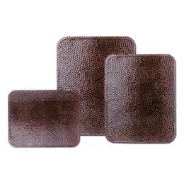 1029212 - Bodenplatte 500x400mm m. Bördel kupfer gehämmert