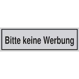 1177322 - Türschild selbstkl.150x45mm silbermatt,k.Werbung,1Stk.