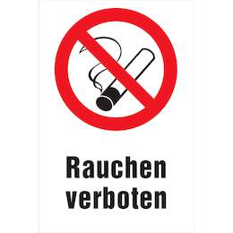 1177366 - Verbotsschild 300x200mm Rauchen verb.1Stk.