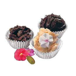 1038974 - Pralinenförmchen Papier 200er weiß DM25x20mm SB