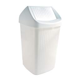 1115231 - Schwingdeckeleimer weiß 50l 36x36x65cm