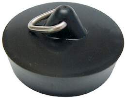 1130609 - Abflußstöpsel Gummi schwarz 6 cm SB