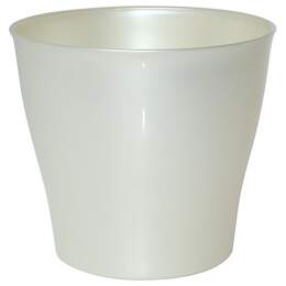 1215719 - Blumentopf Casablanca silber m u. Aqua Green dunkelgr&uuml;n
