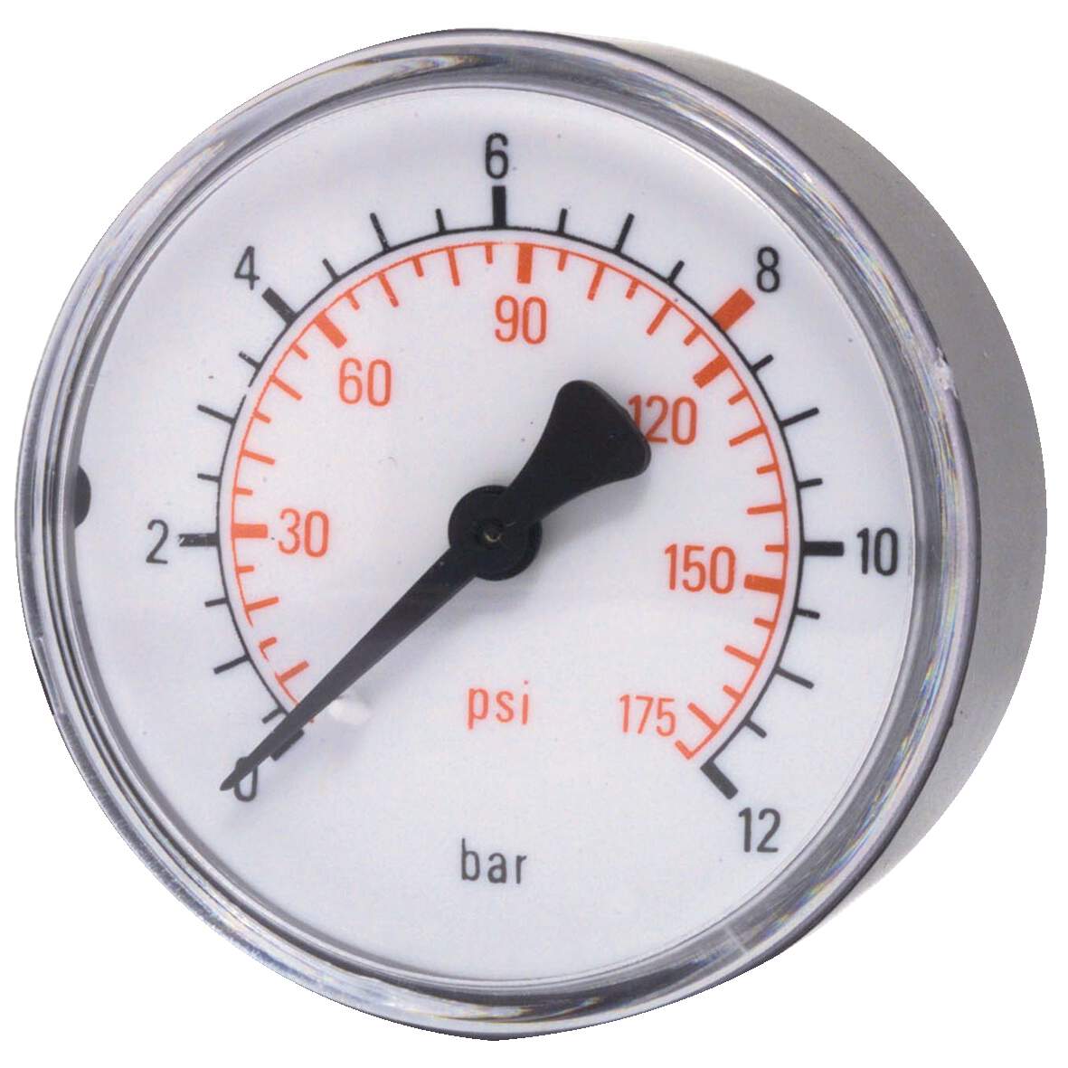 1107635 - Druckmanometer AG hinten DM 40mm 0-10bar 1/8"