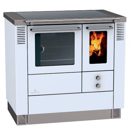 1256147 - Festbrennstoffherd LC 75 B Edition weiß RA links