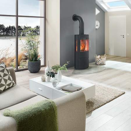 1256568 - Kaminofen Draco Stahltür Stahl schwarz