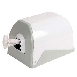 1257689 - Papierhandtuchrollen-Spender weiß, bis DM 22cm, Kunststoff