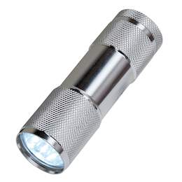1193517 - Taschenlampe Alu 9 LED m. 3AAA Batterien
