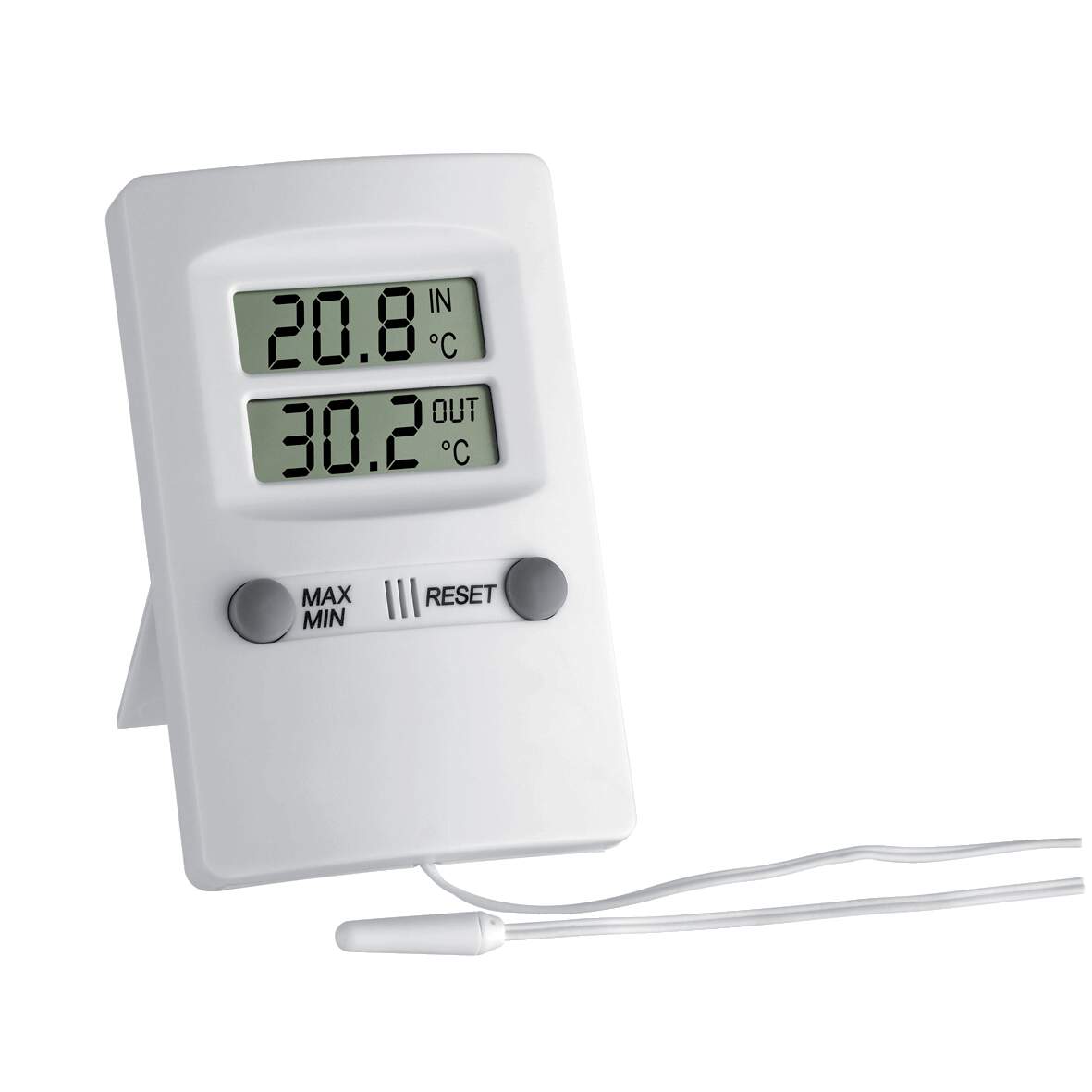 1215909 - Digitales Innen-Aussen-Thermometer weiß