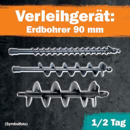 1288647 - Erdbohrer 90mm 1/2 Tag Leihdauer