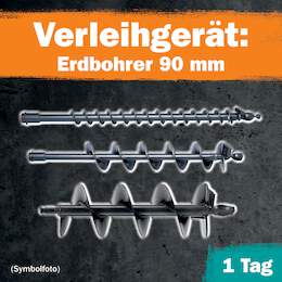 1288648 - Erdbohrer 90mm 1 Tag Leihdauer