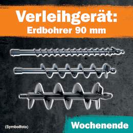 1288649 - Erdbohrer 90mm 1 Wochenende Leihdauer
