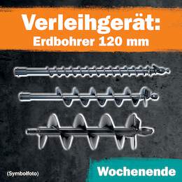1288652 - Erdbohrer 120mm 1 Wochenende Leihdauer