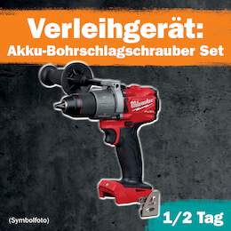1288680 - Akku-Bohrschlagschrauber Set 1/2 Tag Leihdauer