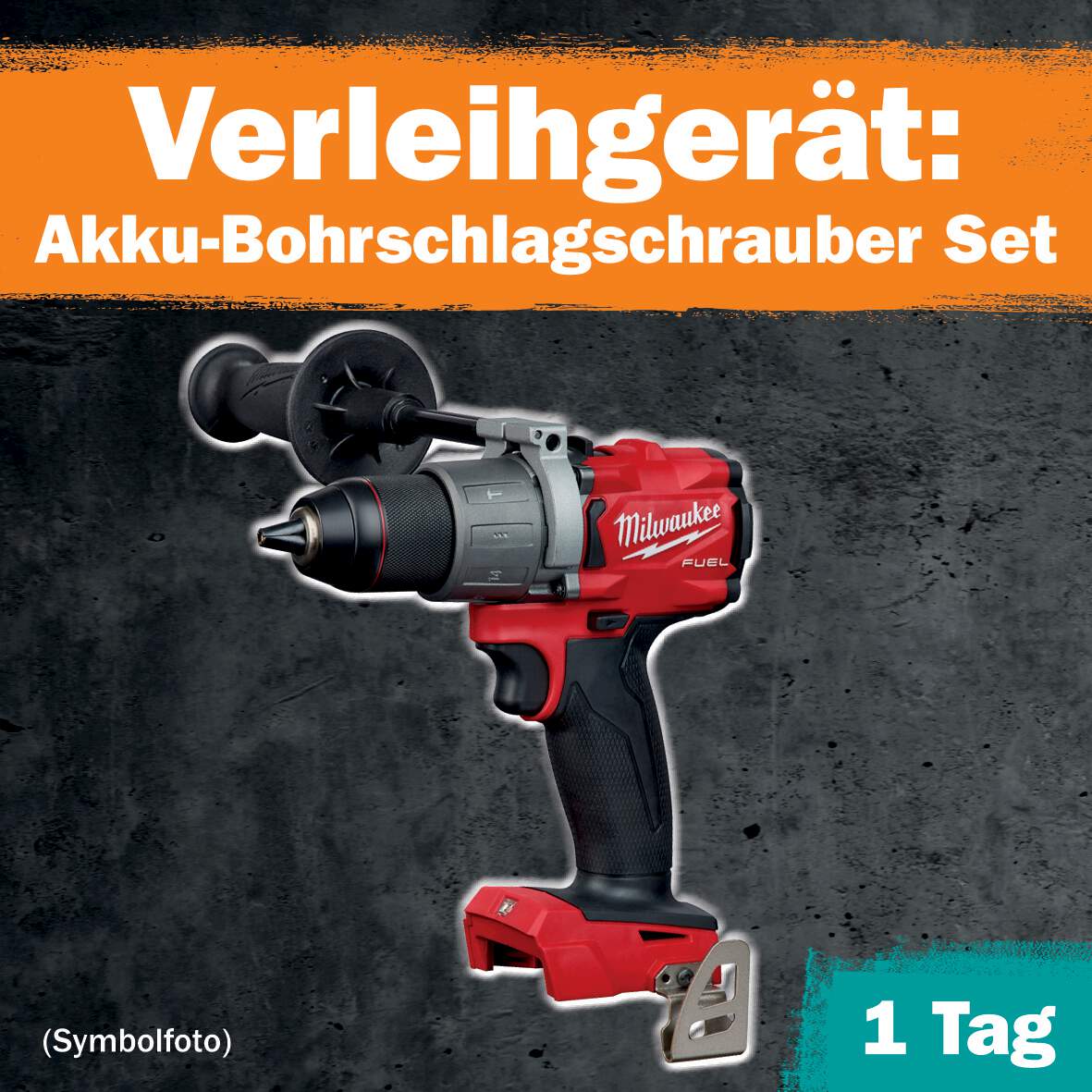 1288681 - Akku-Bohrschlagschrauber Set 1 Tag Leihdauer