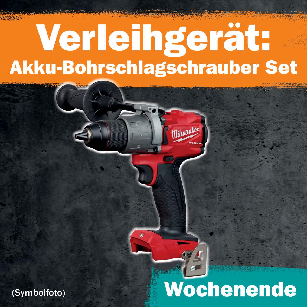 1288682 - Akku-Bohrschlagschrauber Set 1 Wochenende Leihdauer