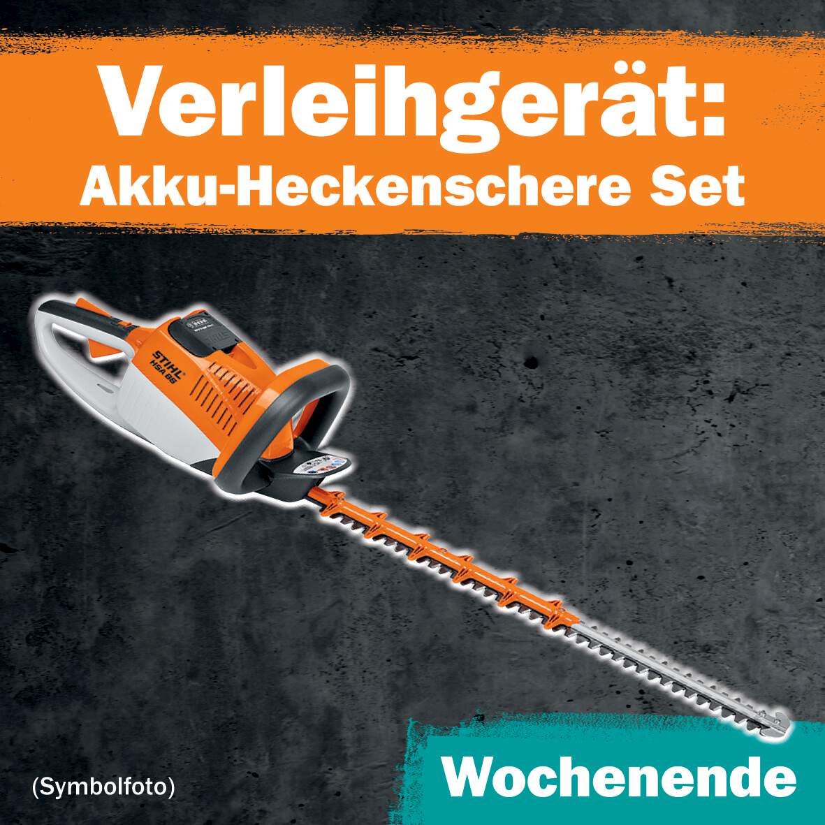 1288685 - Akku-Heckenschere Set 1 WE Leihdauer