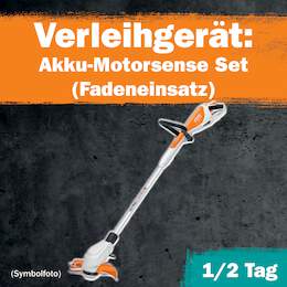 1288686 - Akku-Motorsense Set 1/2 Tag Leihdauer (Fadeneinsatz)
