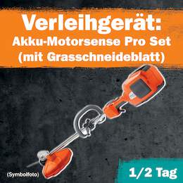 1288696 - Akku-Motorsense Pro Set 1/2Tag Leihdauer (Grasschneideblatt)