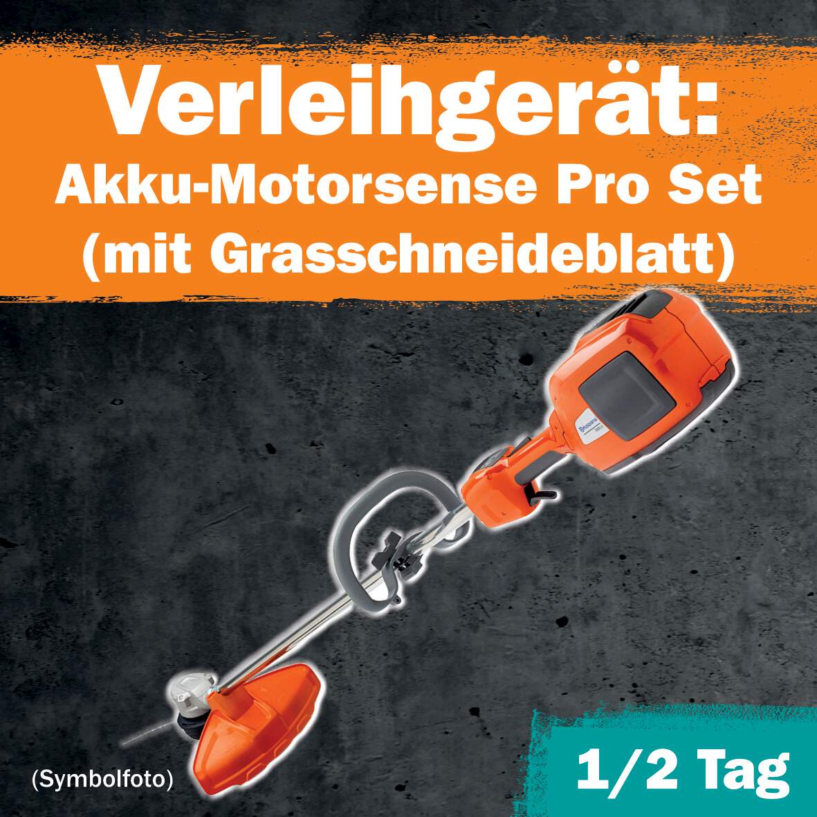 1288696 - Akku-Motorsense Pro Set 1/2Tag Leihdauer (Grasschneideblatt)